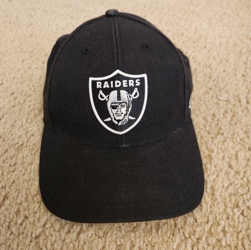 Las Vegas Raiders NFL '47 Brand Throwback Black Clean Up Adjustable Hat